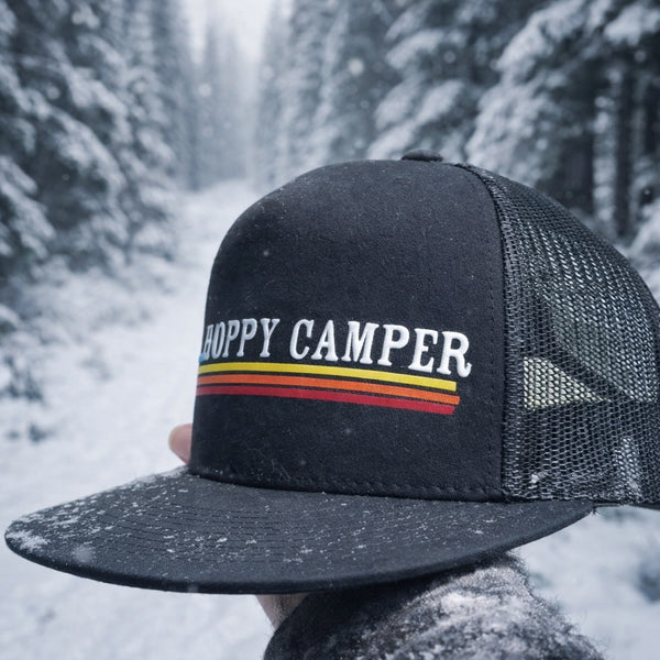 Hoppy Camper Insignia Hat with Retro Logo