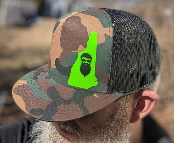Hoppy Camper Insignia Hat with Live Free or Die Hoppy Logo