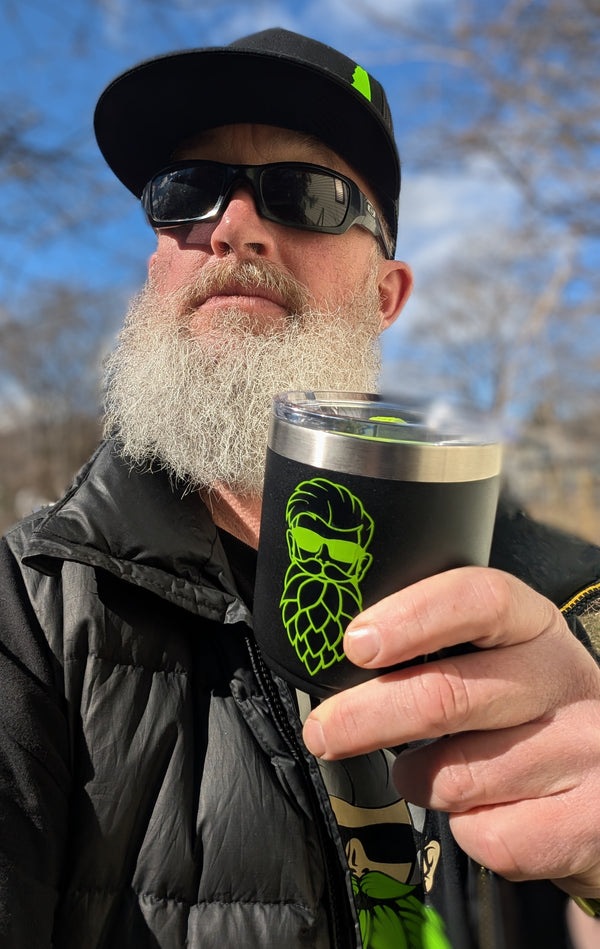 Hoppy Camper Live Free or Die YETI Rambler Lowball