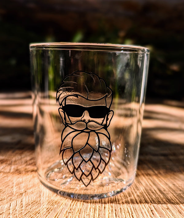 Hand Blown Hoppy Camper Mount Washington Beer Glass