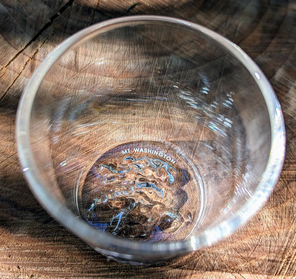 Hand Blown Hoppy Camper Mount Washington Beer Glass