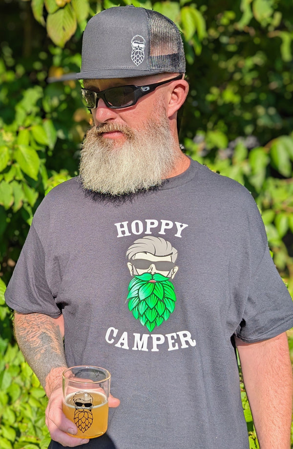 Hoppy Camper Insignia Hat with White Logo