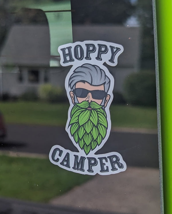 Hoppy Camper Logo Sticker