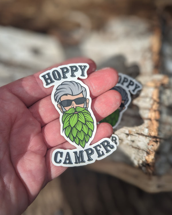 Hoppy Camper Logo Sticker